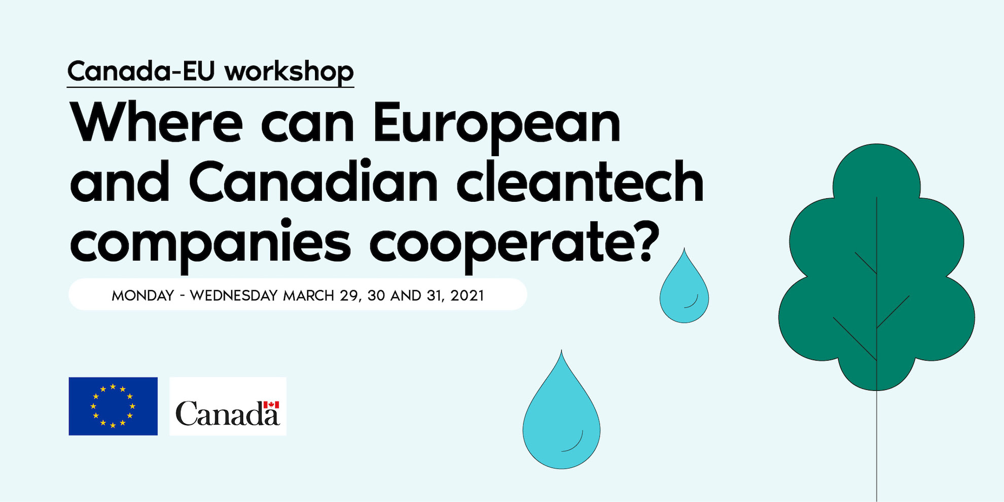 Where can European and Canadian clean tech companies cooperate workshop.