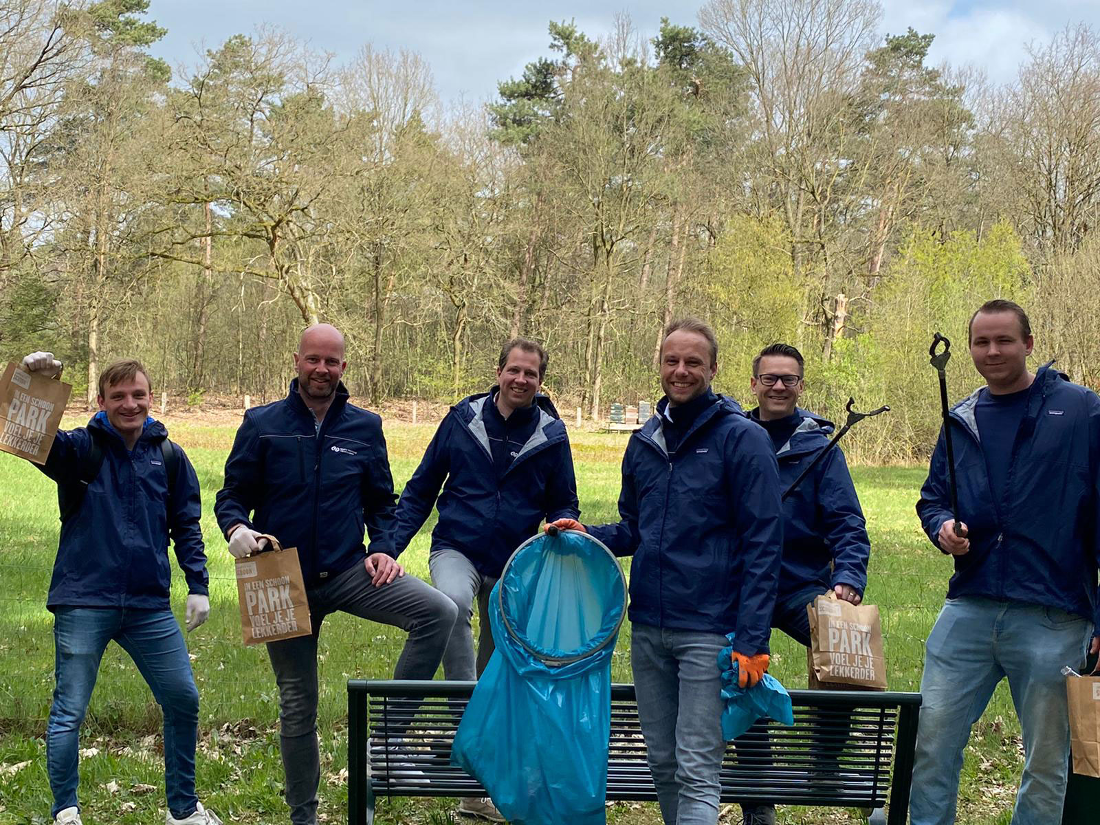 Convertus Employees cleaning up litter in their neighbourhoods