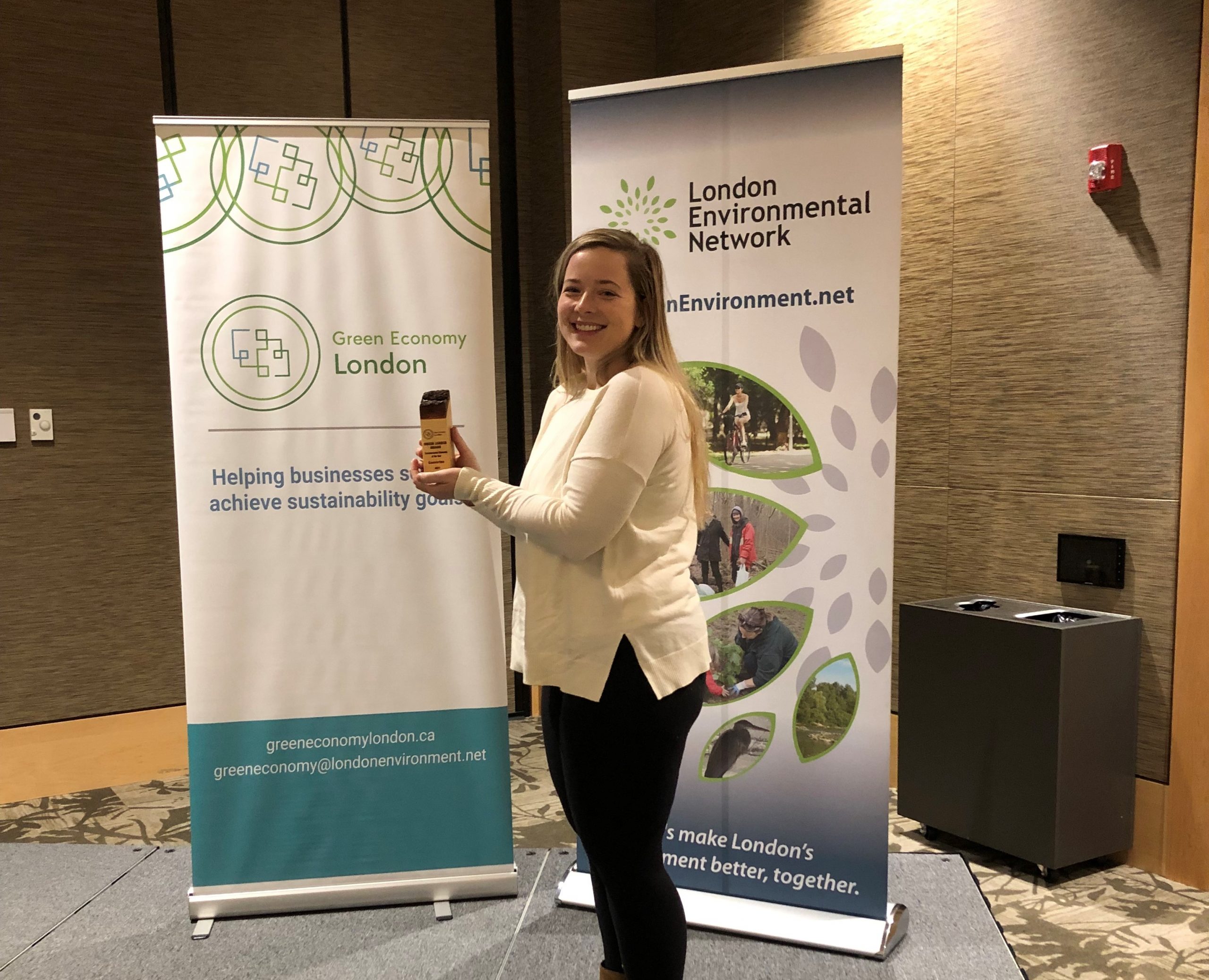 Ann-Marie Cooper with Award